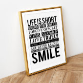 Smile Quotes Typography poster