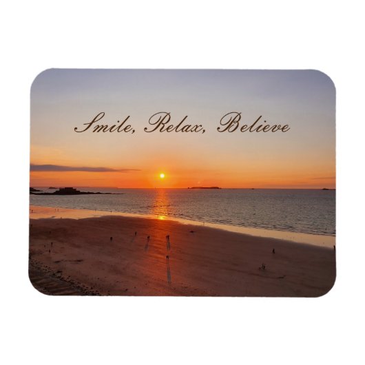 Smile, Relax, geloof Magneet (Horizontaal)