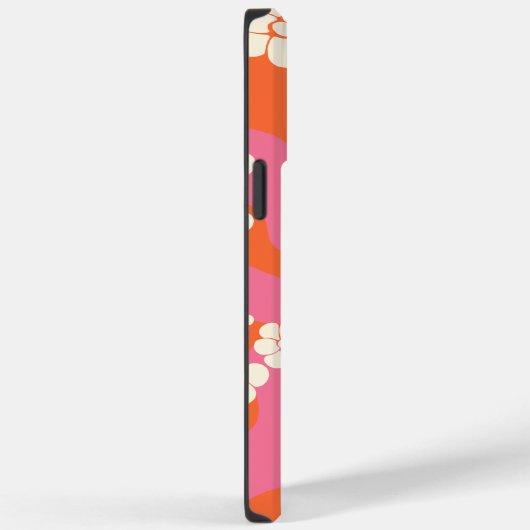 Smile - Roze, Oranje en crème Case-Mate iPhone Case (Achterkant / Rechts)