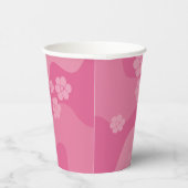 Smile - Roze Papieren Bekers (Rechts)