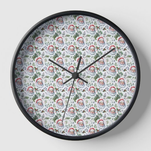 Smile Santa Wall Clock (Voorkant)