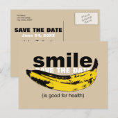 Smile Save the Date 80th Birthday Briefkaart (Voorkant / Achterkant)