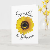 Smile & Shine Kaart (Gele Bloem)