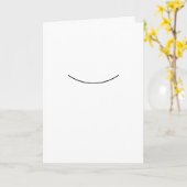 Smile Simple Me Rendre Heureux Carte (Fleur jaune)