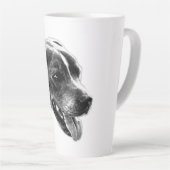 Smile Smile Pitbull Mix Portrait Mug (Angle droit)