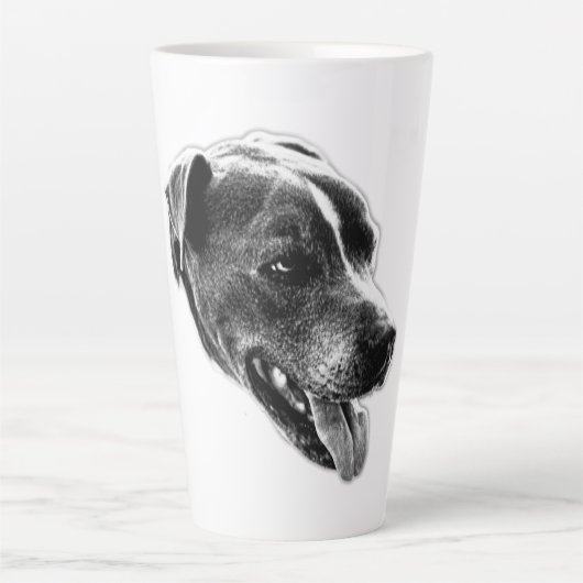 Smile Smile Pitbull Mix Portrait Mug (Devant)