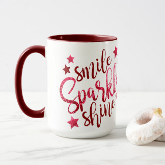 Smile Sparkle Shine Bourgogne Mok