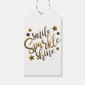 Smile Sparkle Shine Cadeaulabel (Voorkant)