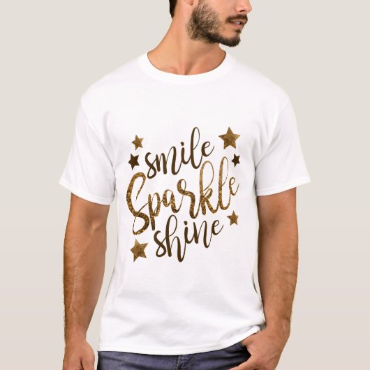 Smile, Sparkle, Shine T-shirt (Voorkant)