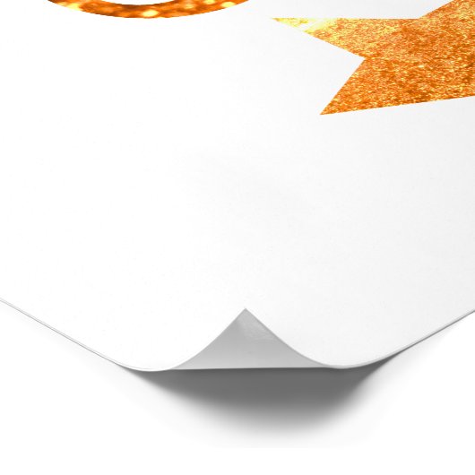 Smile Sparkle Shine White Gold Poster (Coin)