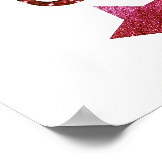 Smile Sparkle Shine Wine White Poster (Hoek)