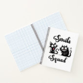 Smile Squad met grappige katten ontwerp Notitieboek (Binnen)