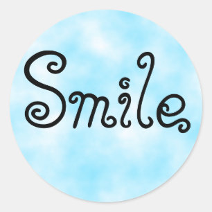 Smile-sticker Ronde Sticker