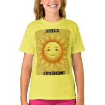Smile Sunshine – Schattige Happy Sun T-shirt