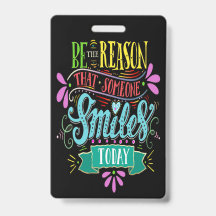 Smile Tag met koord - Zie achterzijde