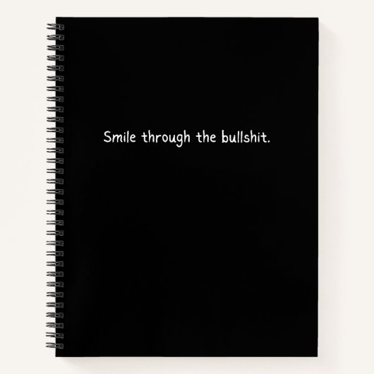 Smile Through the Bullsh*t Journal - Sleek (Devant)