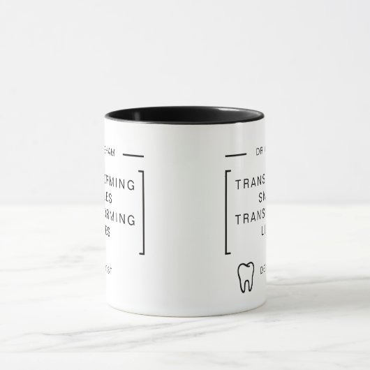 Smile Transformation Dentist Coffee Mug (Centre)