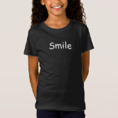 Smile Typografie Inspirerend Message Kinder T-shirt (Voorkant)