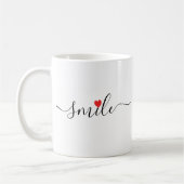 Smile Typography Koffiemok (Links)