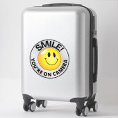 Smile u bent On Camera Sign, Video Surveillance S Sticker (Koffer)