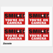 Smile vous êtes sur Camera Stickers (Feuille)