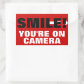 Smile vous êtes sur Camera Stickers (Sac)