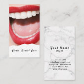 Smile Woman Health White Teeth Dental Business Ca Visitekaartje (Voorkant / Achterkant)