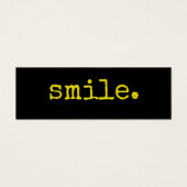Smile Yellow Black Typographie (Devant)
