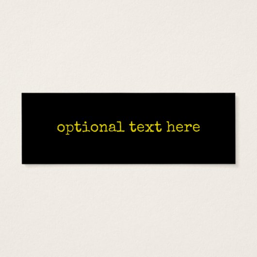 Smile Yellow Black Typographie (Dos)