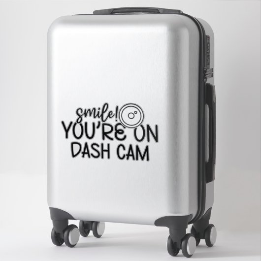 Smile-youre-on-dash-cam Sticker (Koffer)