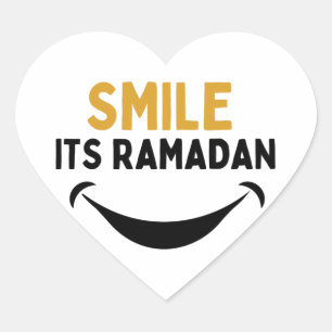 Smile zijn Ramadan Hart Sticker