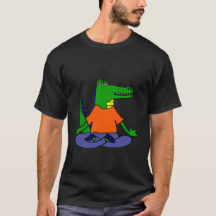 Smilealottes Alligator Doing Yoga T-shirt