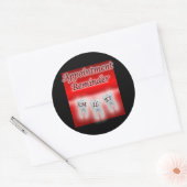 Smiles Afspraakherinnering Ronde Sticker (Envelop)
