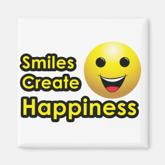 Smiles Creëer Happiness - Magnet Magneet