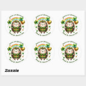 Smiles En Shamrocks Hedgehog Sticker (Vel)