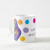 Smiles Joy Party Cartoon Art Koffiemok (Voorkant links)