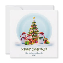 Smiles neigeux & Gite Cheval Carte de Noël