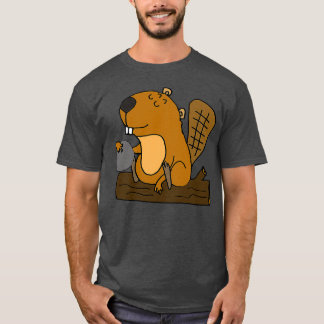 Smilesanim Funny Beaver Bowling T-shirt