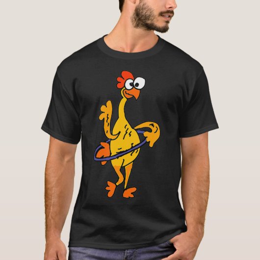 SmileteesFunny Funny Rubber Chicken Hula Hoop  T-shirt (Voorkant)