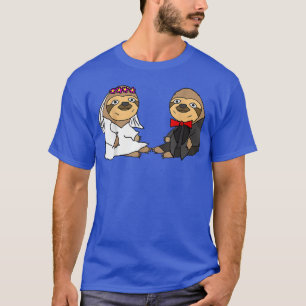 Smiletodaytees Grappige Luiaard Bruid en Bruidegom T-shirt