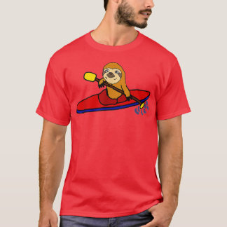 Smiletodaytes Funny Sloth Kayaking T-shirt