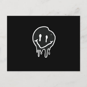 Smiley black briefkaart