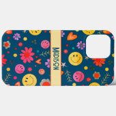 Smiley Blauw Leuk Leuk Leuk Kinder Inspirivity iPh Case-Mate iPhone Case (Achterkant (horizontaal))