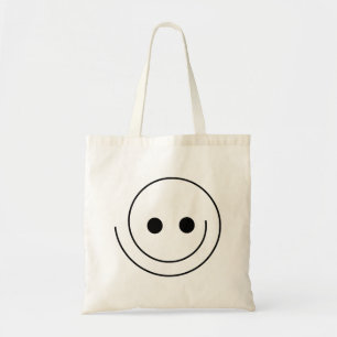 Smiley, blij, glimlachend tote bag