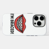 Smiley Braces Leuke Sticker – Kleurrijke Lippen Case-Mate iPhone Case (Achterkant (horizontaal))
