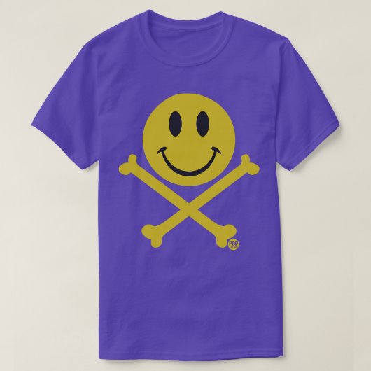 SMILEY CROSSBONES T-SHIRT (Design voorkant)