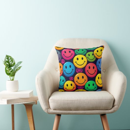 Smiley face à un coussin (Chaise)