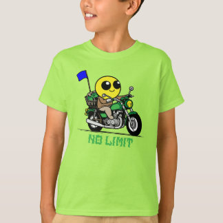 smiley face biker adventure t-shirt
