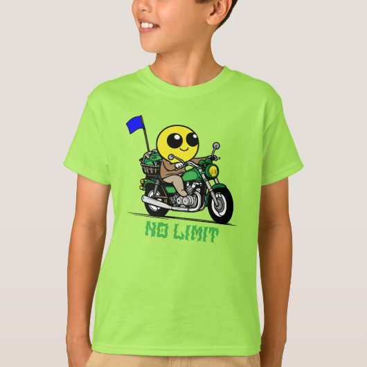 smiley face biker adventure t-shirt (Voorkant)