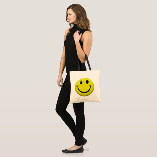 Smiley Face Canvas tas (Voorkant (model))